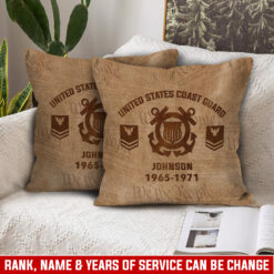 US Coast Guard, E 4 Red - Pillow 15.7x15.7in