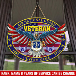 Air National Guard - 2 Layers Wooden Sign 18x18in