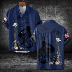 US Navy, Once A Sailor, Always A Sailor - Short Sleeve Button Shirt