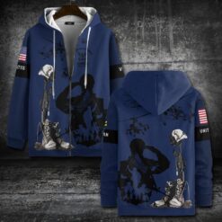 US Navy, E 6 Gold - Zip Hoodie