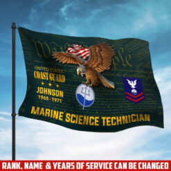 Coast Guard Rating, E 9 Gold - Flying Flag 3×5 Feet(90×150 Cm)