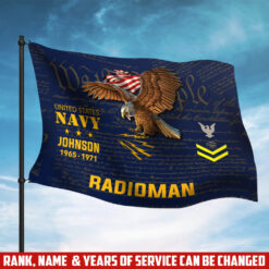 Navy Rating, Land Of The Free, Because Of The Brave - Flying Flag 3×5 Feet(90×150 Cm)