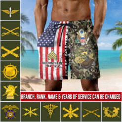 Army Branch, E 6 Army Specialist - Men's Shorts