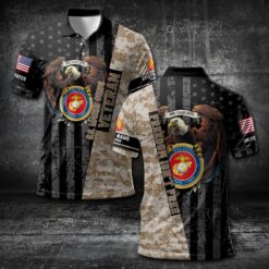 US Marine Corps, Land Of The Free, Because Of The Brave - Polo Shirt