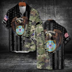 US Coast Guard, E 6 Gold - Short Sleeve Button Shirt