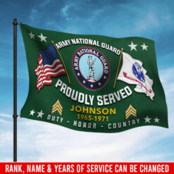 Army National Guard, E 4 Army Corporal - Flying Flag 5×8 Feet(152×244 Cm)