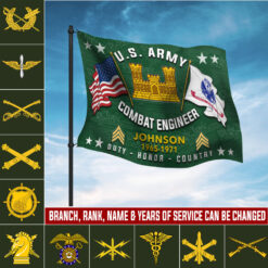 Army Branch, O 5 Army Lieutenant Colonel - Flying Flag 5×8 Feet(152×244 Cm)