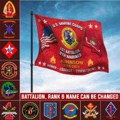 Marine Battalions, W 4 Marines Chief Warrant Officer 4 - Flying Flag 3×5 Feet(90×150 Cm)