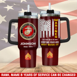 US Marine Corps, Served With Pride - Stainless Steel Tumbler 40oz