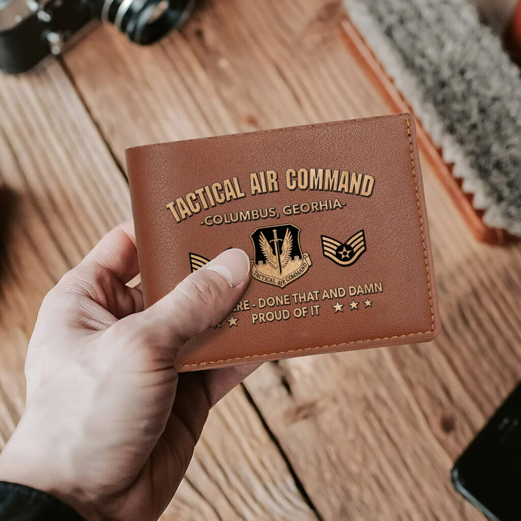 Air Force Command, O 4 Air Force Major – Man Wallet – Proud Us Veteran