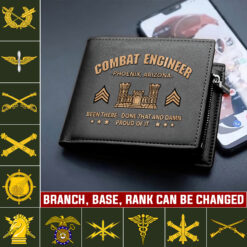 Army Branch, E 9 Army Sergeant Major - Man Wallet