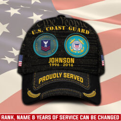 US Coast Guard, E 3 Red - Classic Cap