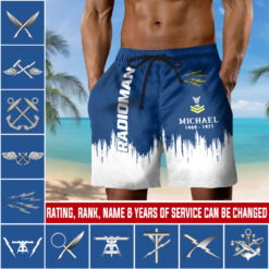 Navy Rating, E 5 Gold - Men's Shorts