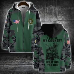 US Army, E 9 Army Command Sergeant Major - Zip Hoodie