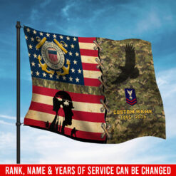 US Coast Guard, E 2 Blue - Flying Flag 3×5 Feet(90×150 Cm)