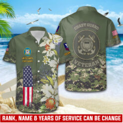 US Coast Guard, E 9 Gold - Hawaii Shirt