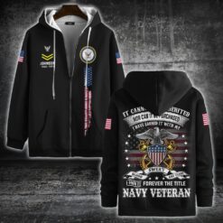 US Navy, E 5 Red - Zip Hoodie