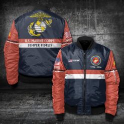 US Marine Corps, Land Of The Free, Because Of The Brave - Bomber Jacket