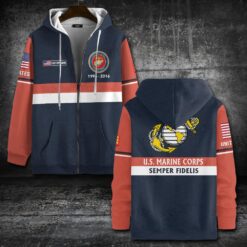 US Marine Corps, E 9 Marines Sergeant Major - Zip Hoodie