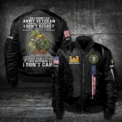 Army Branch, E 4 Army Specialist - Bomber Jacket