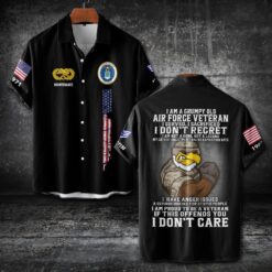 Air Force Badge, E 7 Air Force Master Sergeant - Short Sleeve Button Shirt