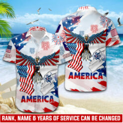 US Coast Guard, E 6 Gold - Hawaii Shirt