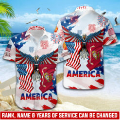 US Marine Corps, I Walked The Walk - Hawaii Shirt