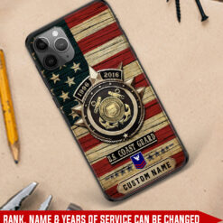 US Coast Guard, E 6 Red - Soft Phone Case