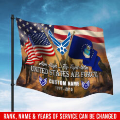 US Air Force , I Walked The Walk - Flying Flag 3×5 Feet(90×150 Cm)