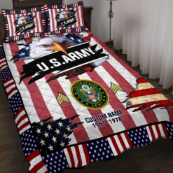 US Army, No One Fights Alone - Quilt Bed Set - King