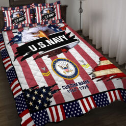 US Navy, The Sea is Ours - Quilt Bed Set - King