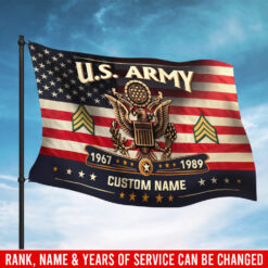 US Army, E 5 Army Specialist - Flying Flag 5×8 Feet(152×244 Cm)