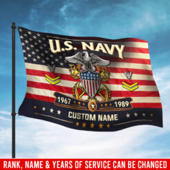 US Navy, E 4 Gold - Flying Flag 3×5 Feet(90×150 Cm)