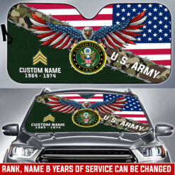 US Army, W 4 Army Chief Warrant Officer 4 - Car Sun Shade
