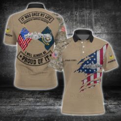 Navy Badge, Honor, Duty, Service - Polo Shirt
