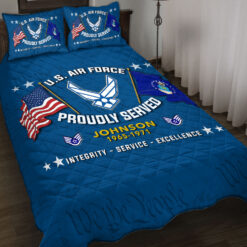 US Air Force, Lest We Forget - Quilt Bed Set - King