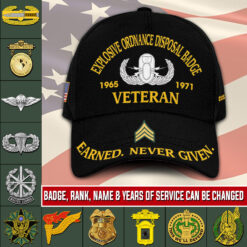 Army Badge, E 5 Army Specialist - Classic Cap