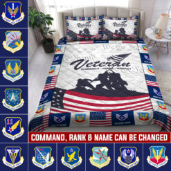 Air Force Command, E 6 Air Force Technical Sergeant - Quilt Bed Set - Full