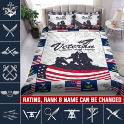 Navy Rating, Defender of Freedom - Quilt Bed Set - Full