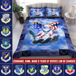 Air Force Command, E 8 Air Force Senior Master Sergeant - Quilt Bed Set - Full