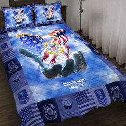 Coast Guard Rating, American By Birth, Veteran By Choice - Quilt Bed Set - King