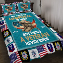 US Coast Guard, E 3 Blue - Quilt Bed Set - King