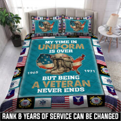 US Coast Guard, E 2 Blue - Quilt Bed Set - Full