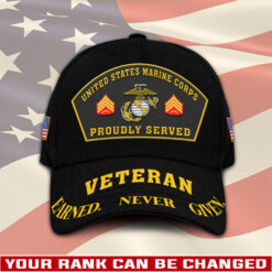 US Marine Corps, E 9 Marines Master Gunnery Sergeant - Classic Cap