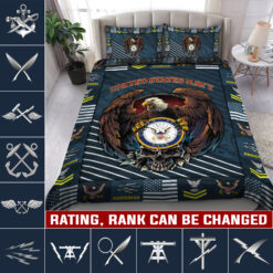 Navy Rating, Proud To Have Served - Quilt Bed Set - Queen