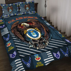 Air Force Command, We Own The Sky - Quilt Bed Set - King