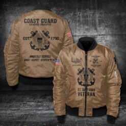 US Coast Guard, Honoring All Who Served - Bomber Jacket