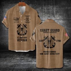 US Coast Guard, E 2 Blue - Short Sleeve Button Shirt