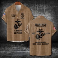 US Marine Corps, Proud To Have Served - Short Sleeve Button Shirt