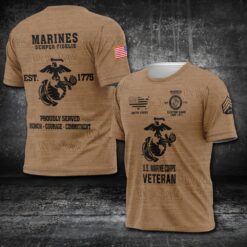 US Marine Corps, E 8 Marines First Sergeant - T-Shirt